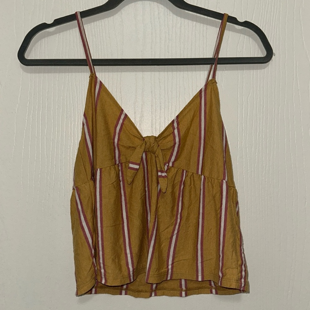 American Eagle Yellow and Red Tank — Size Medium